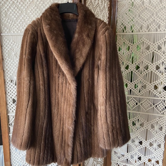 Genuine Mink Fur Coat
